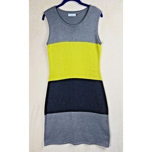 Calvin Klein Womens Sweater Dress Size Medium Bodycon Sleeveless Career Cocktail